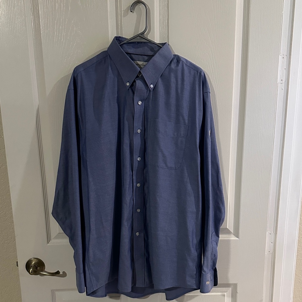 Men's Blue Button-Down Shirt